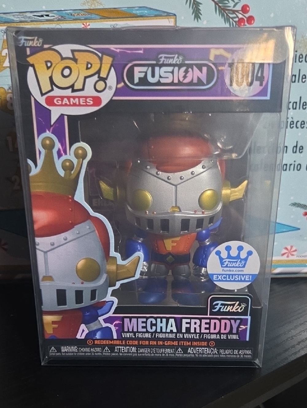 Funko Pop! Fusion Mecha Freddy Vinyl Figure - Red, Silver, Gold & Blue